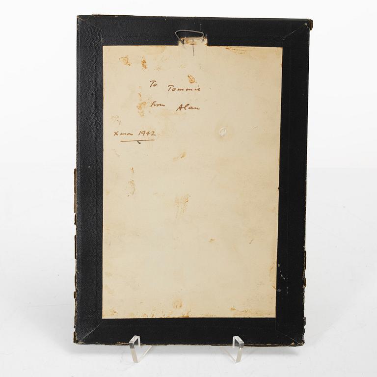 Manuskriptsidor/målningar, tre stycken, Persien/Iran, sen Qajardynasti / 1900-talets första del.