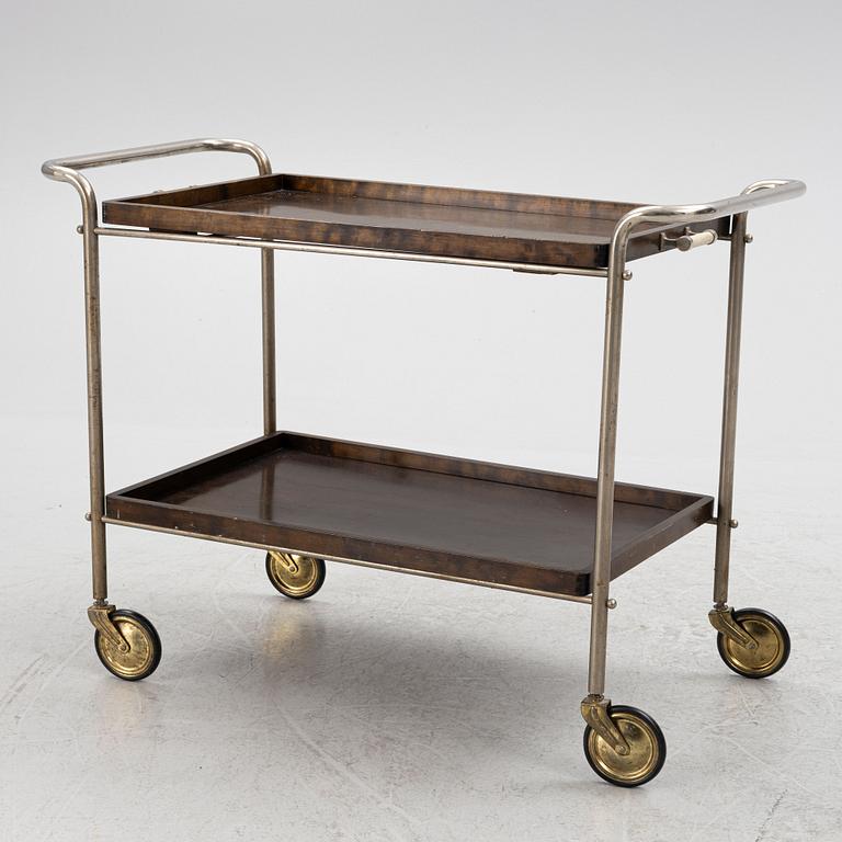 Serving trolley, mid-20th century.