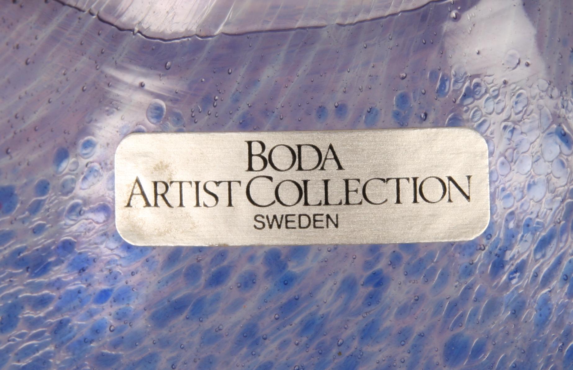 VAS/FLASKA, glas, Bertil Vallien, Boda Artist Collection, sign.