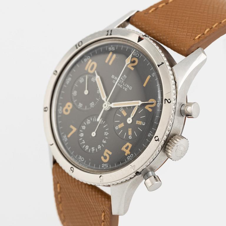 Breitling, Geneve, 765 AVI, "All Black Radium Dial", kronograf, ca 1962.