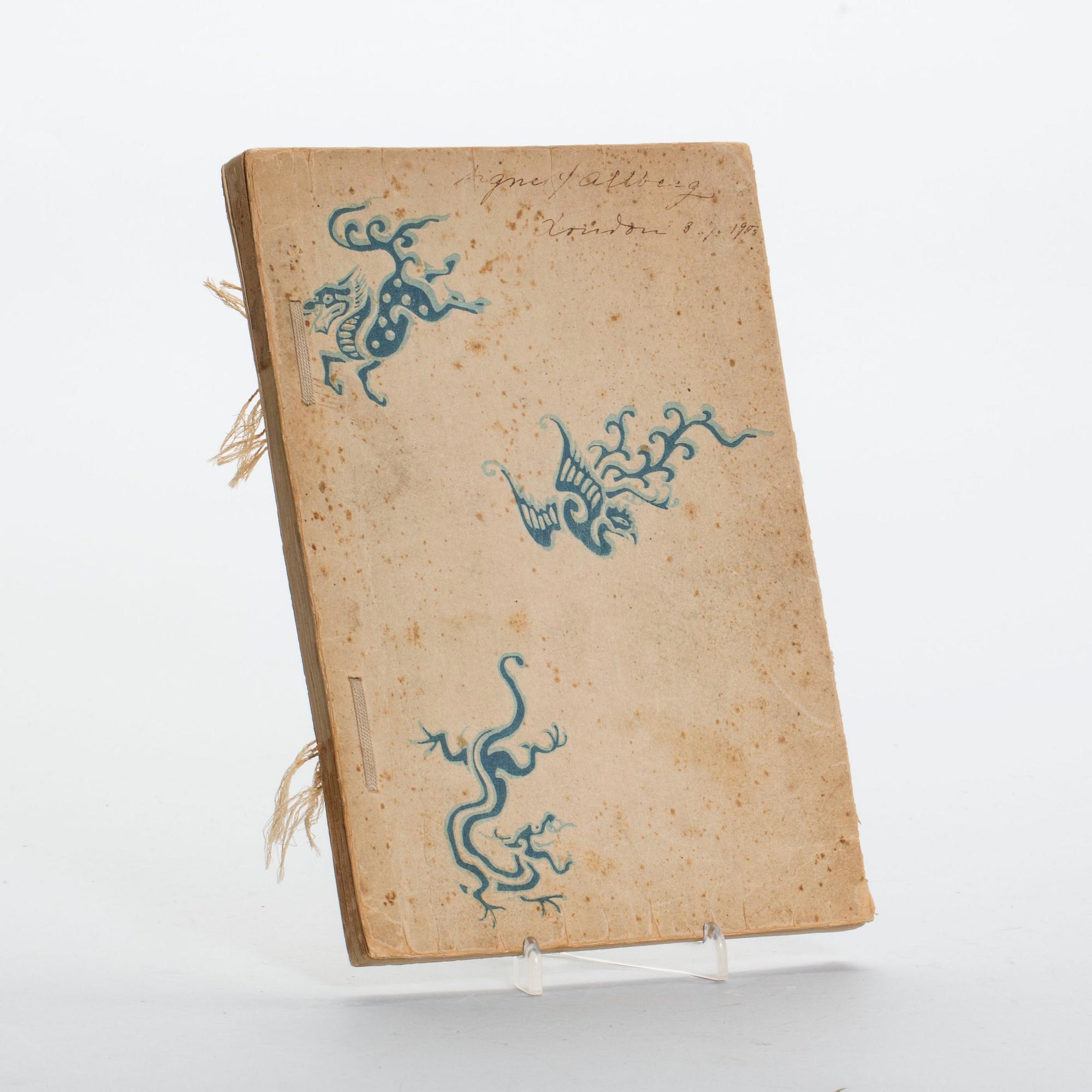 BOK, träsnitt, Japan, omkring 1900.