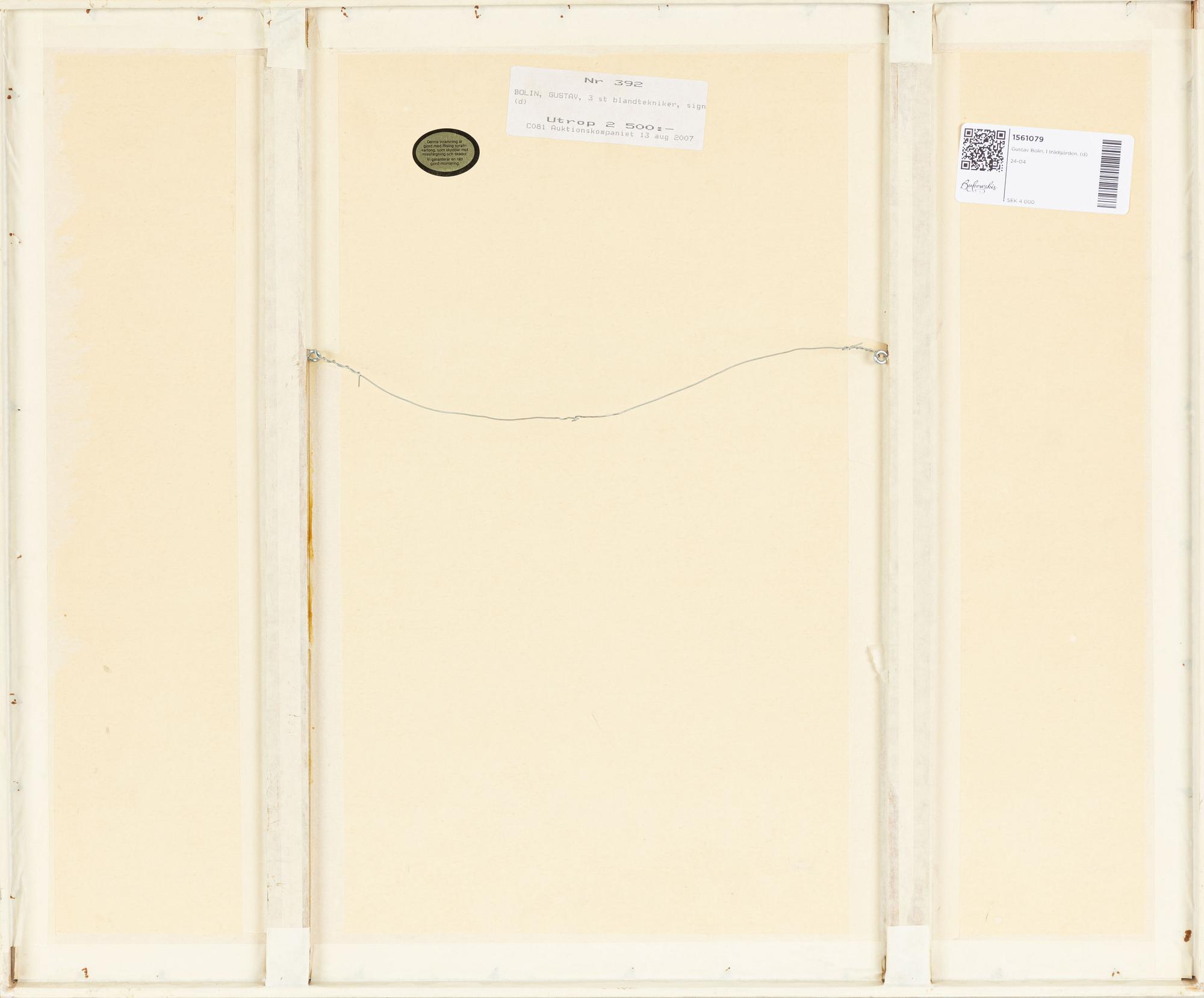 Gustav Bolin, I trädgården.