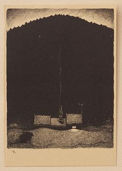 John Bauer, "Troll" 10 litografier i mapp/bok.