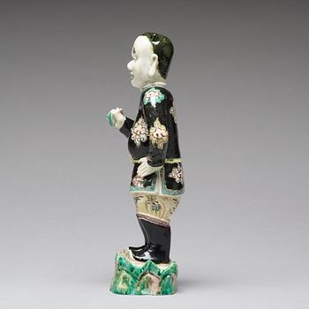 FIGURIN, porslin. Qingdynastin, Kangxi (1662-1722).