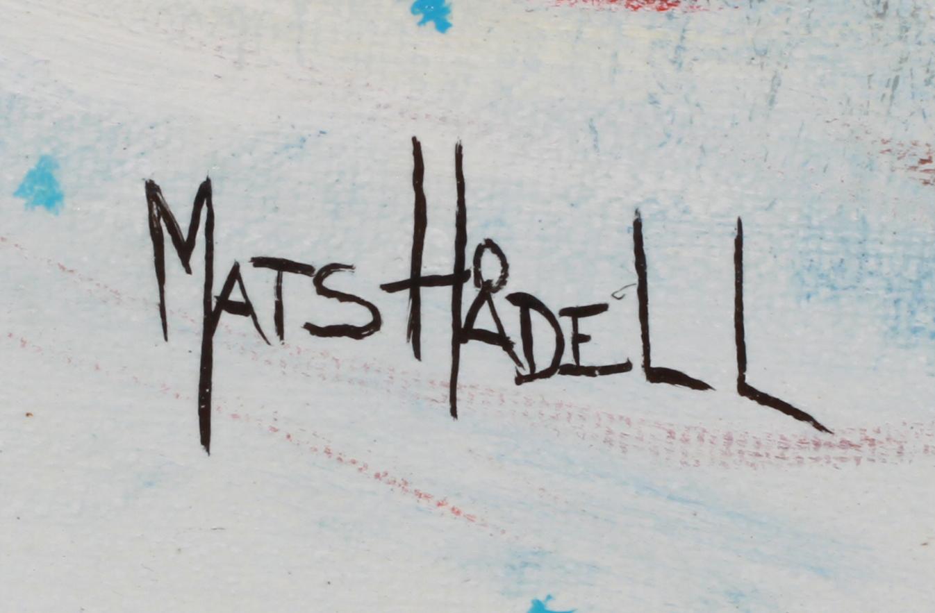 MATS HÅDELL, olja på duk, 2 st, sign.