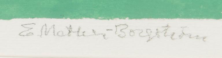 gouache, signed, 1960s.