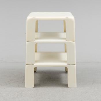 MARIO BELLINI, a set of three plastic coffee tables from C&B, Italy, second half of the 20th century.