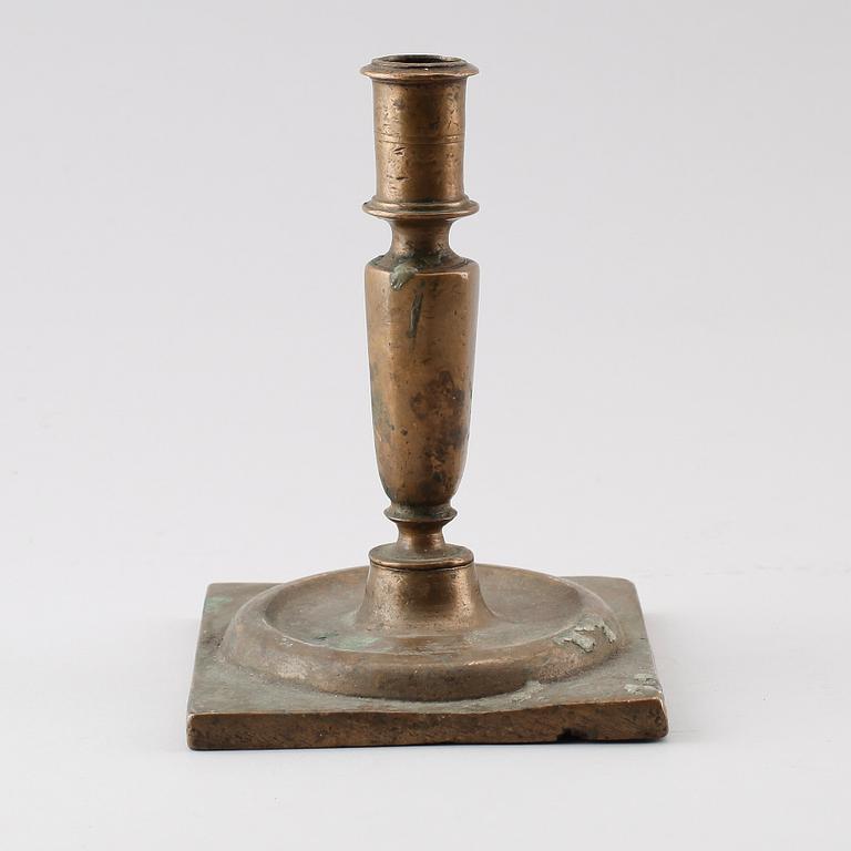 LJUSSTAKE, mässing, 1600-/1700-tal.