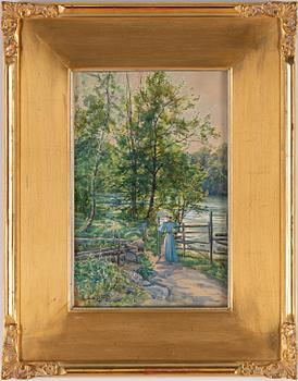 Anna Gardell-Ericson, watercolour, signed.