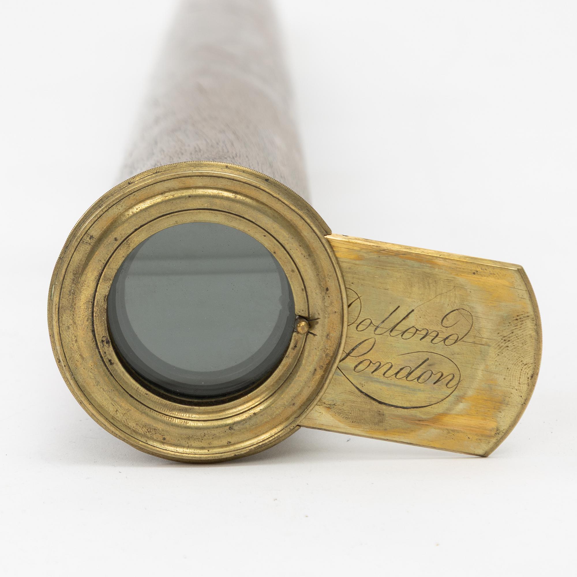 Telescope, marked Dollond, London, 19th century.