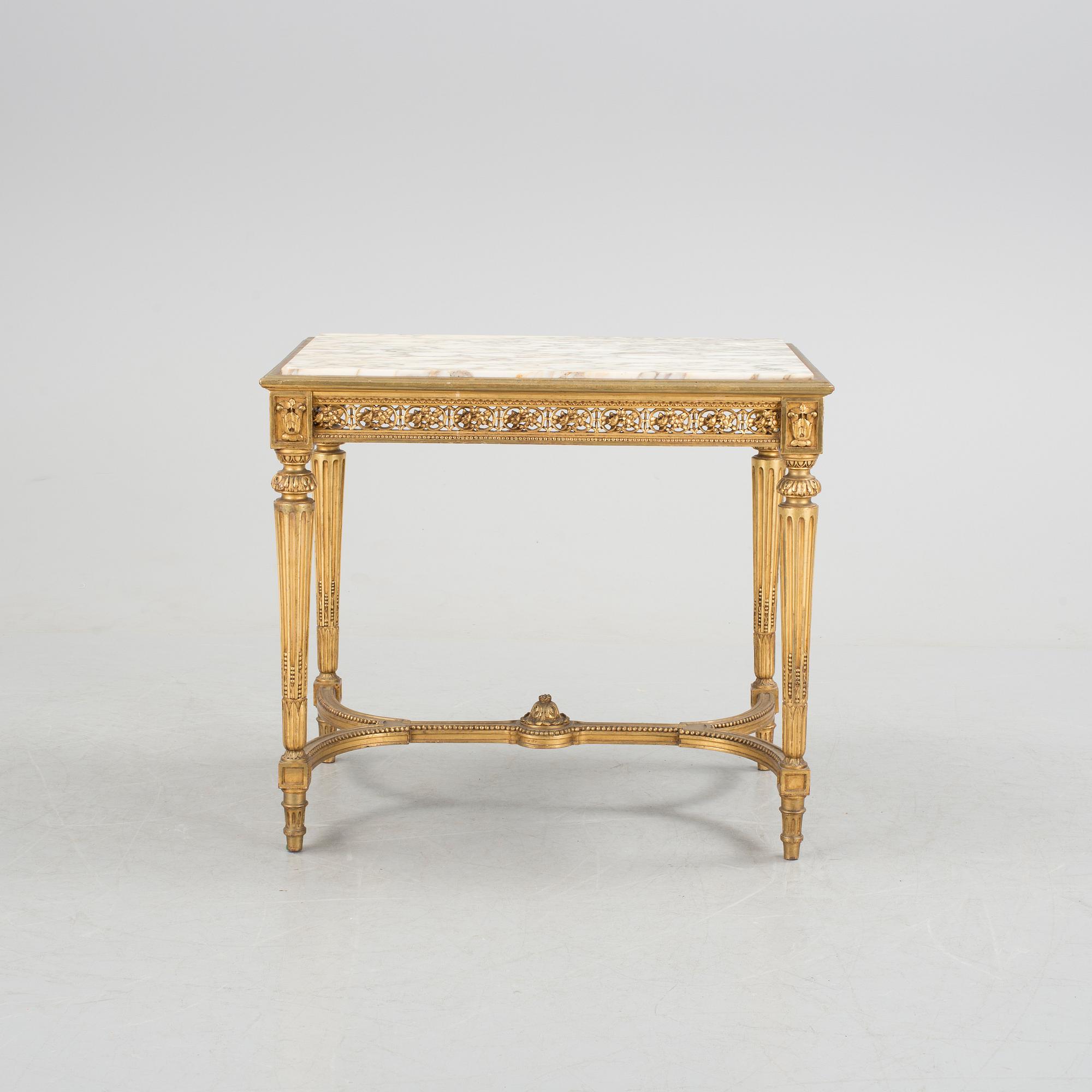 SALONGSGRUPP, 4 delar, Gustaviansk stil, 1900-talets början.