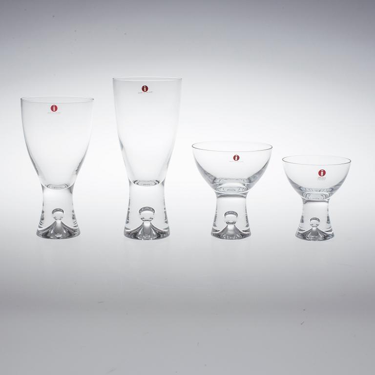 GLASSERVISDELAR, 48 stycken, "Tapio", Tapio Wirkkala, Iittala, formgiven 1954.