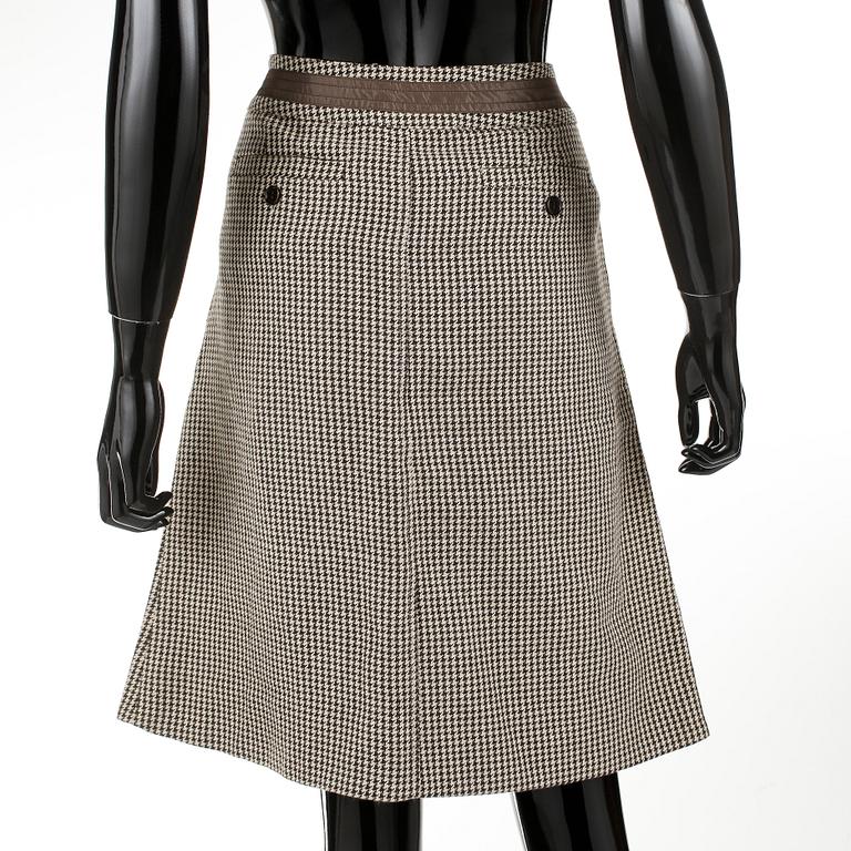 KAVAJ SAMT KJOL, Max Mara, hundtandsmönstrad.