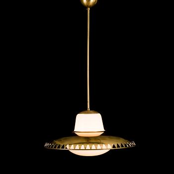 A mid 20th century pendant light for Stockmann Orno, Finland.