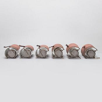 Paavo Tynell, Six mid-20th-century wall lights / outdoor use '7307' for Idman.