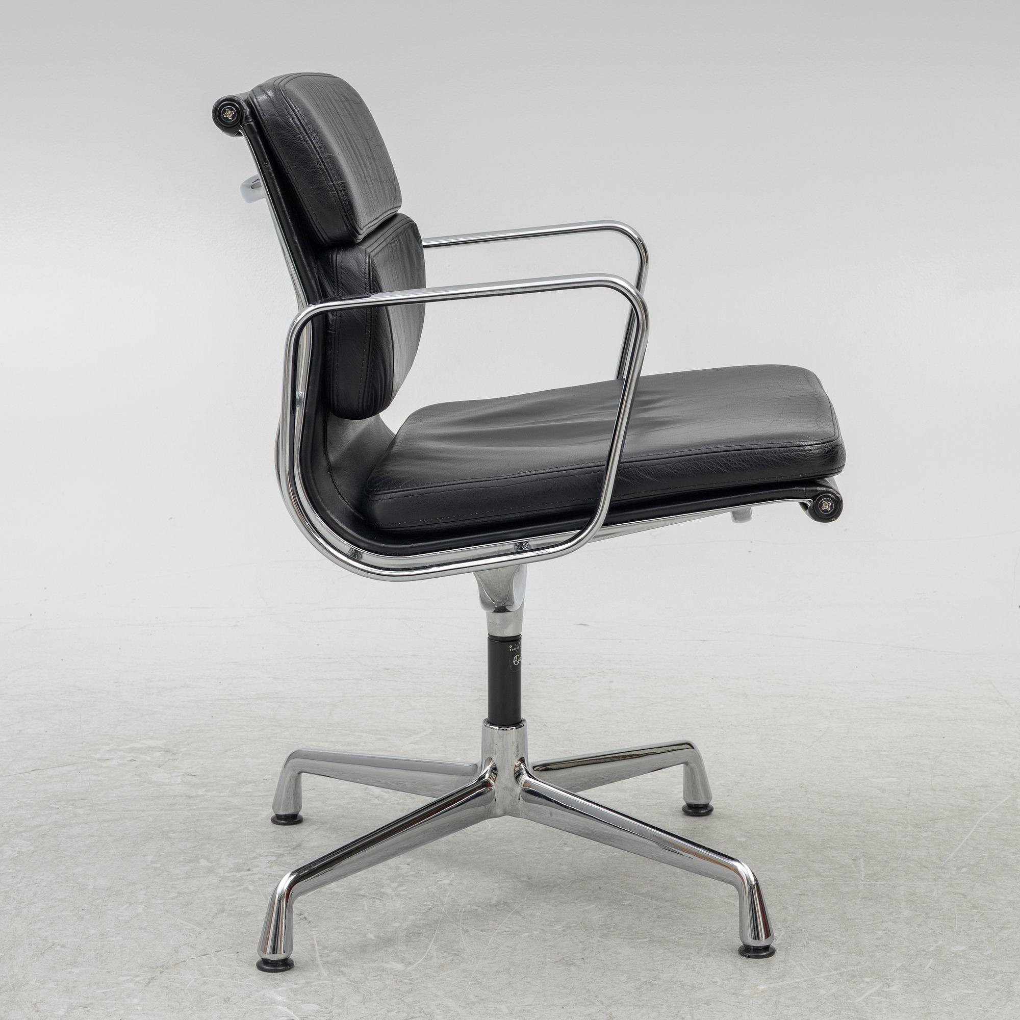 Charles & Ray Eames, an 'EA208 Soft Pad Chair' swivel chair, Vitra, 2010's.