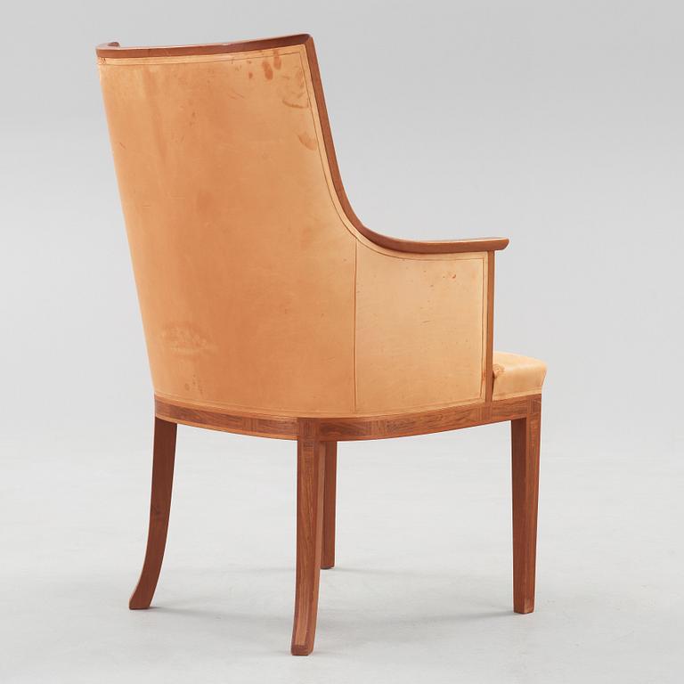 A Carl Malmsten armchair, 'The bibliophile'.