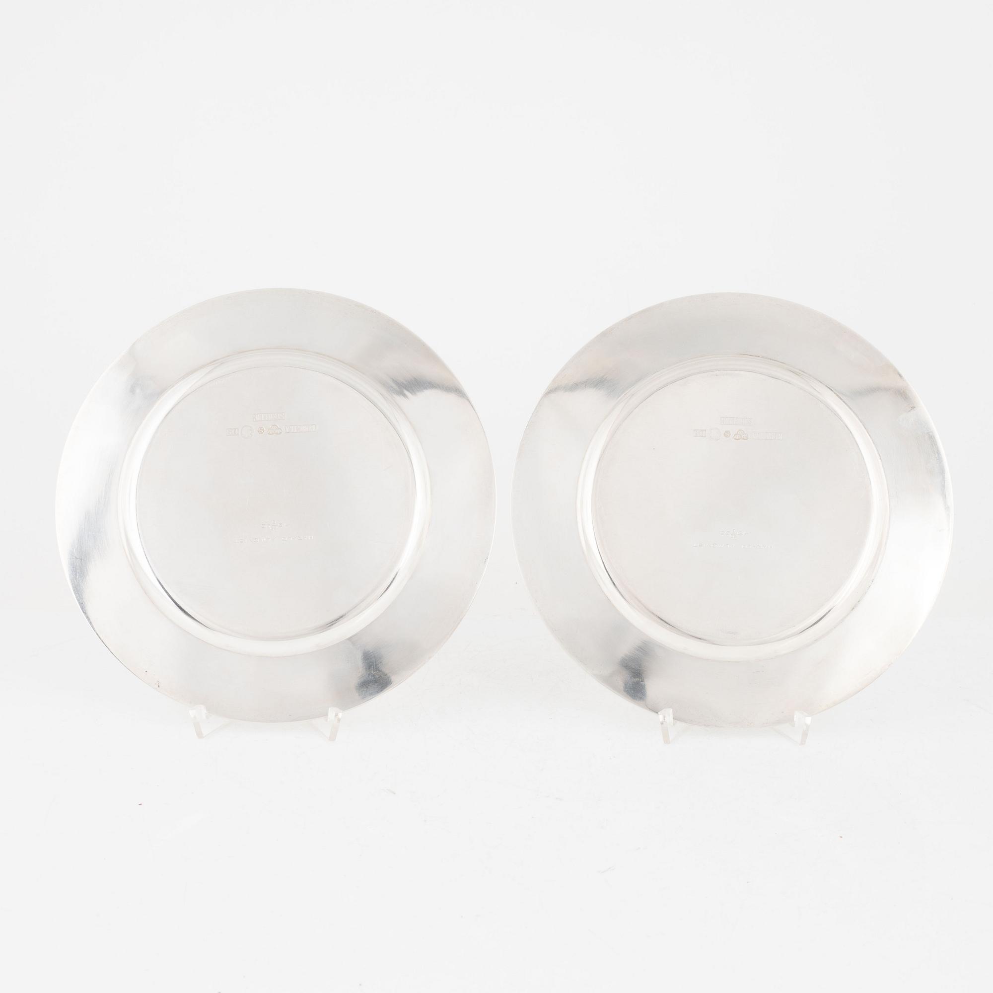 Atelier Borgila, fat, ett par, sterlingsilver, Stockholm 1954.