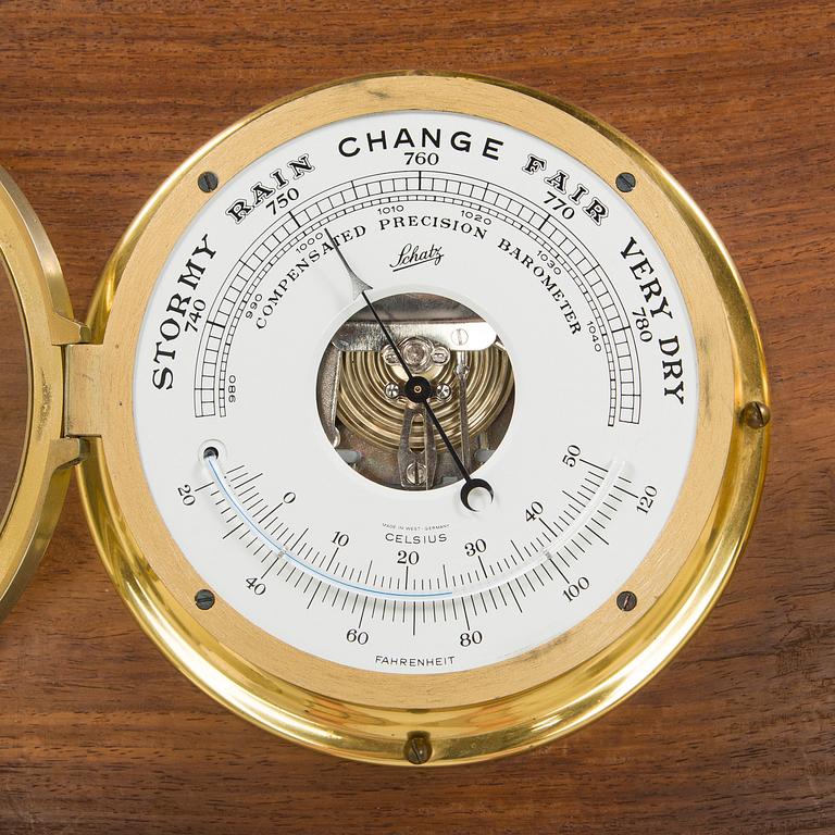 A barometer and ship's bell, Shatz, second half of the 20th century.