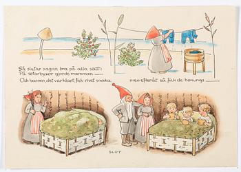 Elsa Beskow, "HATT-STUGAN. Bilderbok av Elsa Beskow".