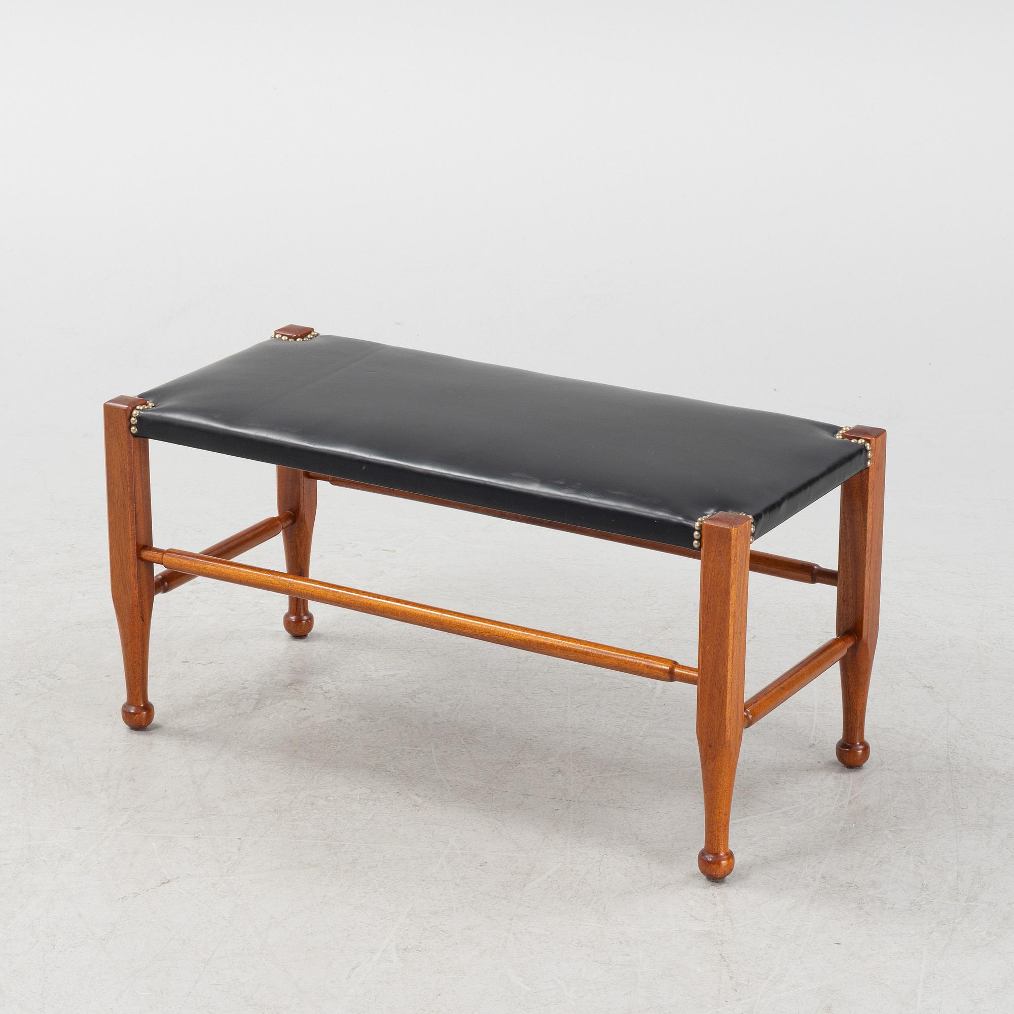 Josef Frank, a ’model 2009’ mahogany bench, Svenskt Tenn, Sweden probably 1960-70s.
