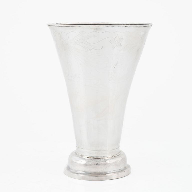 A Swedish Silver Beaker, mark of Pehr Abraham Taxberg, Sundsvall 1823.