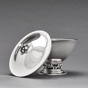 Georg Jensen, an 830/1000 silver lidded bowl, Copenhagen 1918, design nr 273,