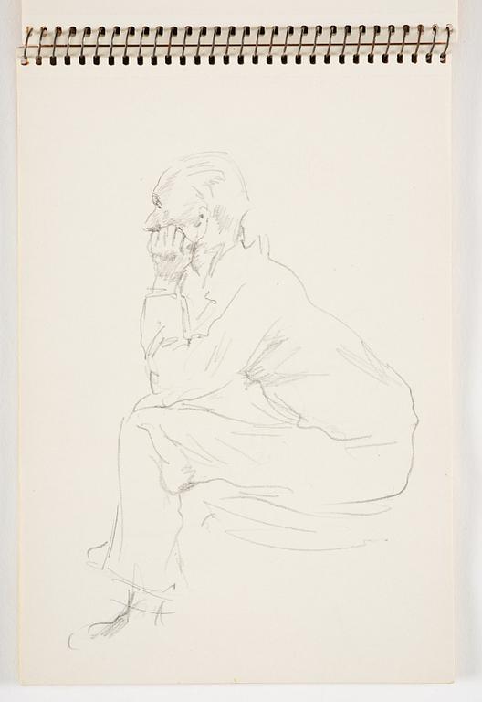 Lotte Laserstein, 3 skissböcker med blyertsteckningar.