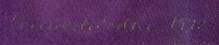 LENNART RODHE, färglitografi, signerad och daterad 1972, numrerad 53/75.