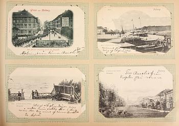 BREVKORTSALBUM, 3 st. Sekelskiftet 1900.