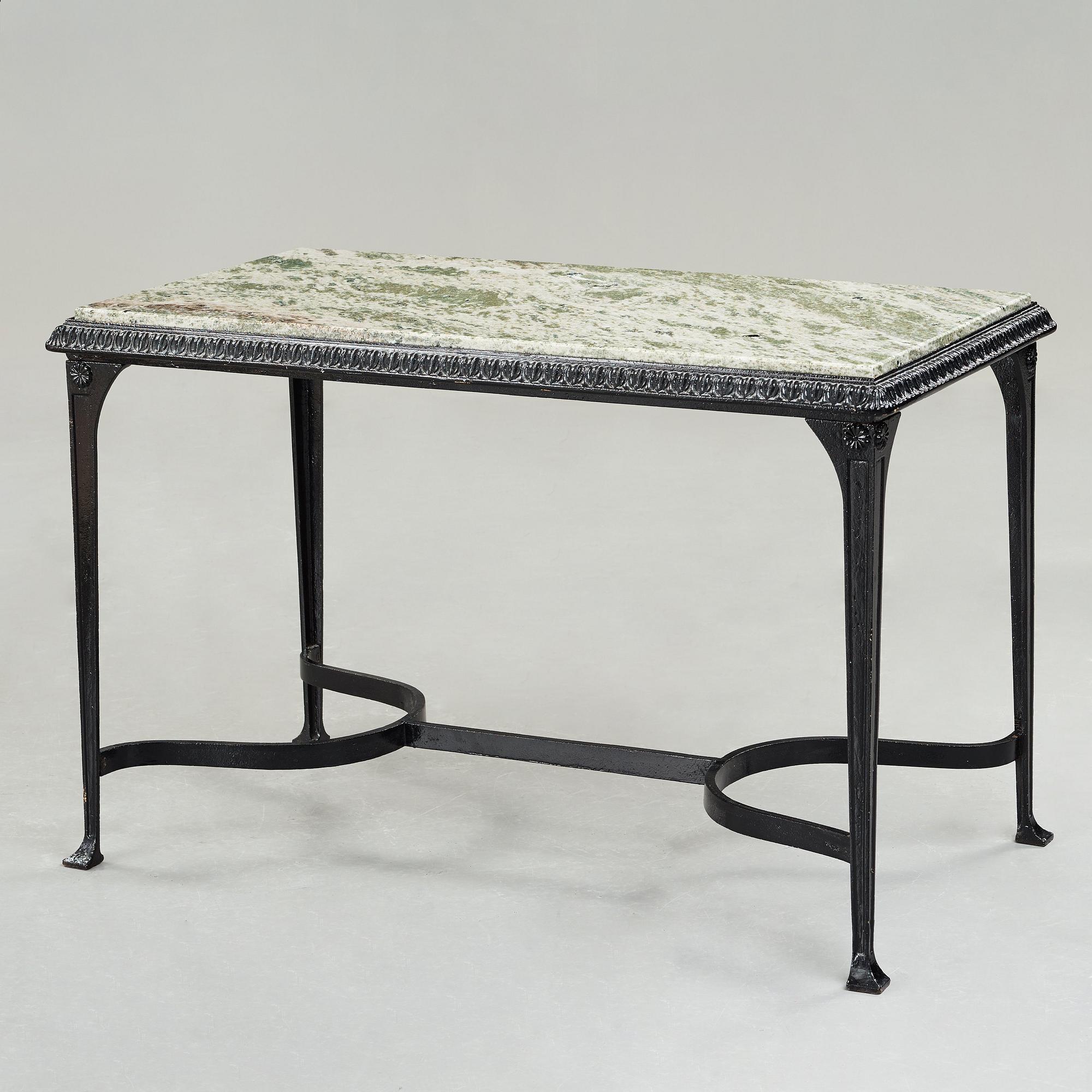 Folke Bensow, a cast iron table "Trädgårdsmöbeln Näfverqvarns n:r 10" by Näfveqvarns Bruk.