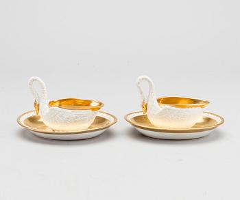GRÄDDSNIPOR, ett par, Sevres, Frankrike, empire.
