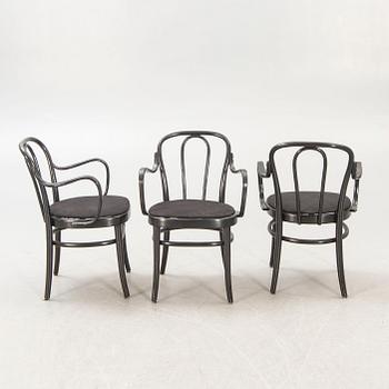 A set of six Gemla "Wien" armchairs second half of the 20th century.