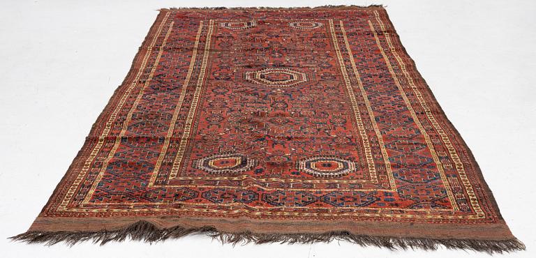 An antique Beshir rug, West Turkmenistan, c. 340 x 169 cm.