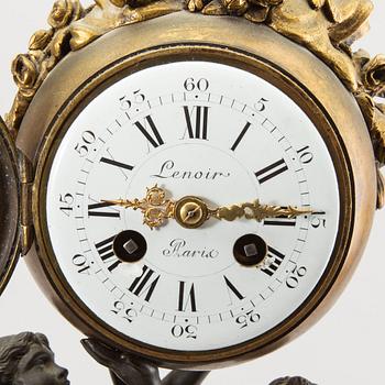 A Louis XVI-style table clock around 1900.