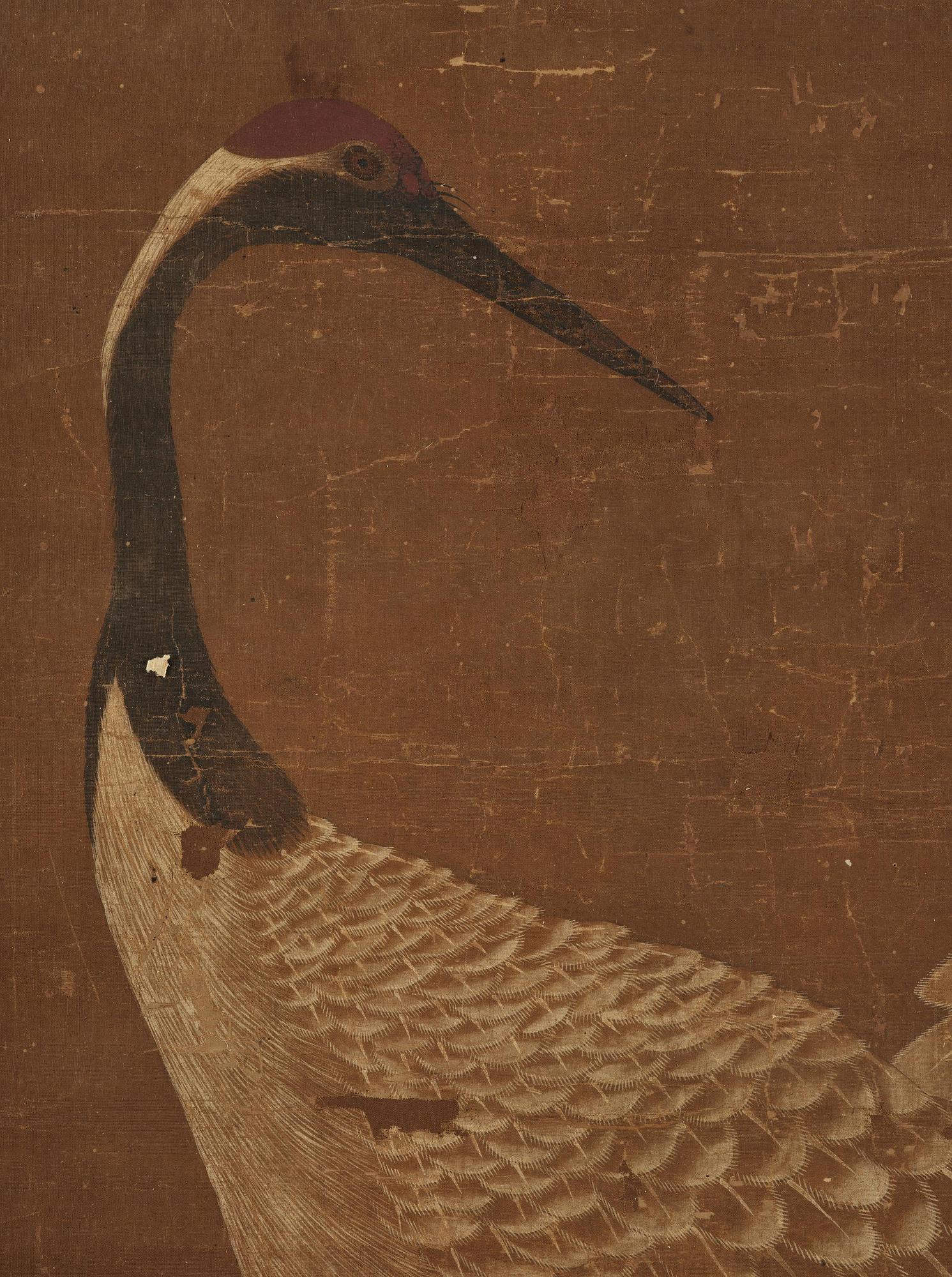 Okänd konstnär, rullmålning, färg och tusch på siden lagt på papper.