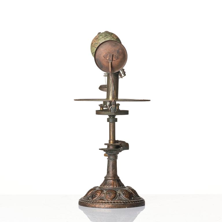 A German tellurium and lunarium by Ernst Schotte & Co. of Berlin (fl. 1855-1900), late 19th century.