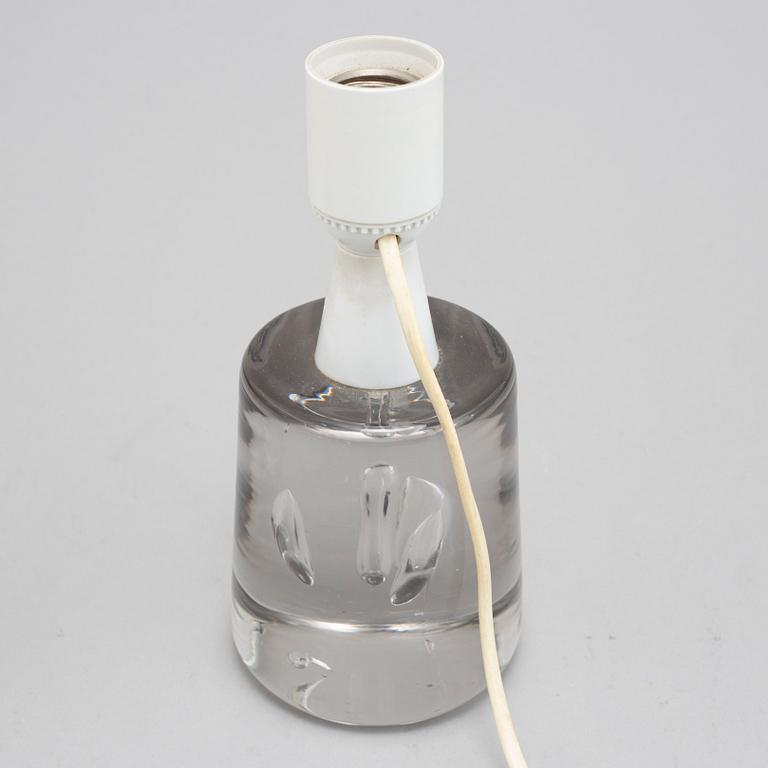 A glass table light, Reijmyre, and a letter press, second half of the 20th Century.
