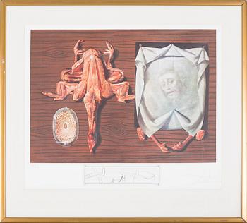 SALVADOR DALÍ, a litograph in color and etching, signed and numbered 259/395.