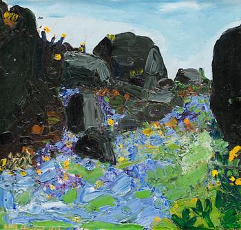 506. Lena Cronqvist, Blommande klippor.