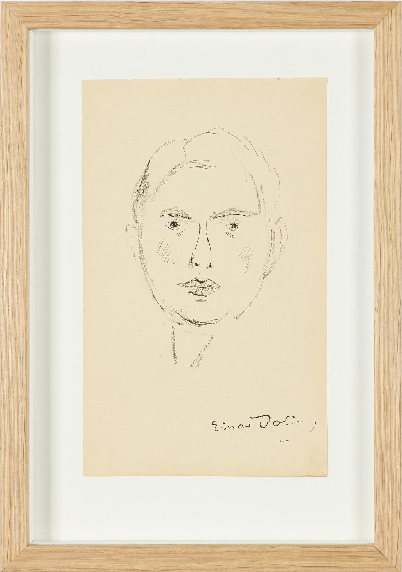 Einar Jolin, Self-portrait.