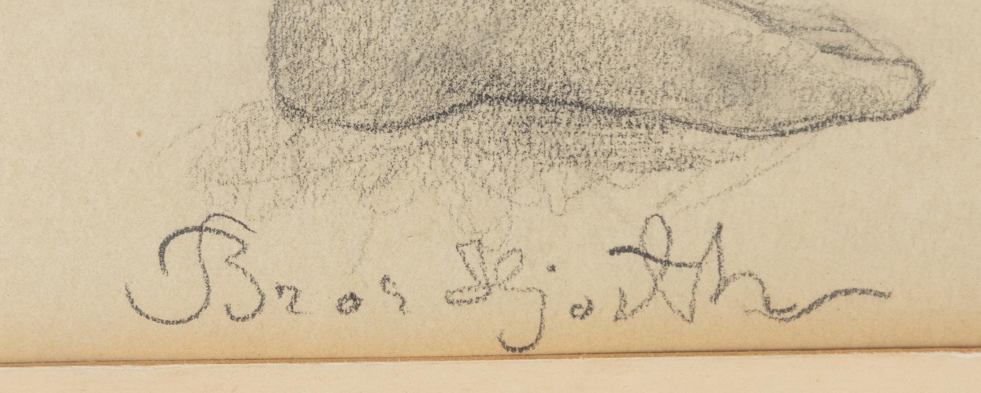 Bror Hjorth, Model drawing.