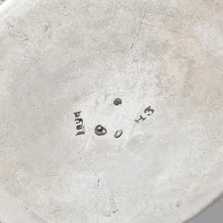 Three Swedish parcel-gilt silver beakers, 19th Century.