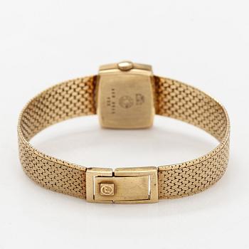 Roamer, armbandsur, 19 x 17 mm, 14K guld, manuell.