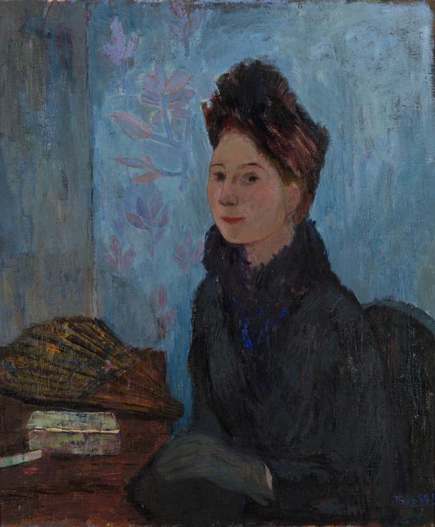 TOVE JANSSON, DAM MED SOLFJÄDER.