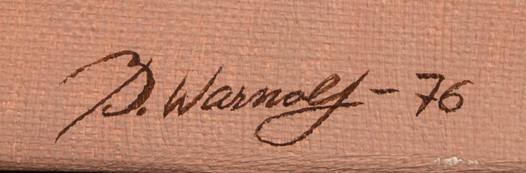 Bertil Warnolf, oil on canvas signed and dated 76.