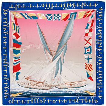 804. HERMÈS, scarf, "En Course".