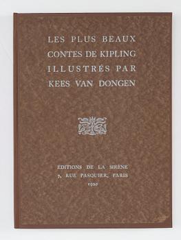 KEES VAN DONGEN, Bok med 23 pochoirer i färg (av L'atelier Marty), upplagan 300 ex, Éditions de la Sirène, Paris 1920.