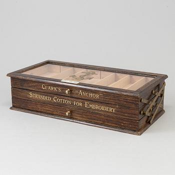 A mid 20th century sewing box 'Anchor' by Clarks.