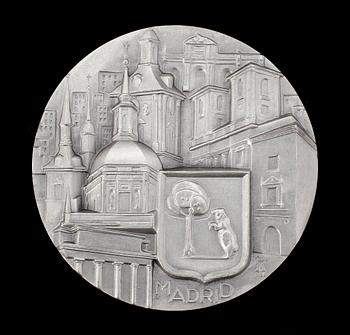 MEDALJER, 4 st, silver, 1900-tal. Tot vikt ca 410 gram.